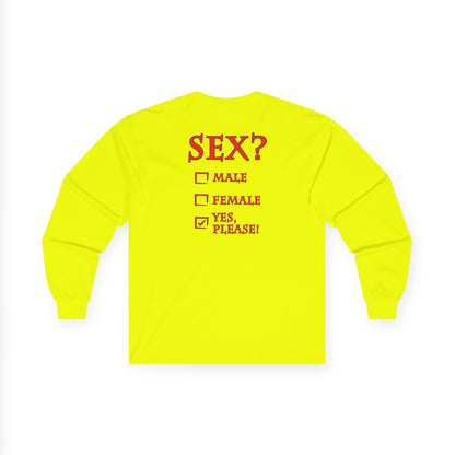 Sex? Yes, Please Long Sleeve Tee The Devil's Pickle
