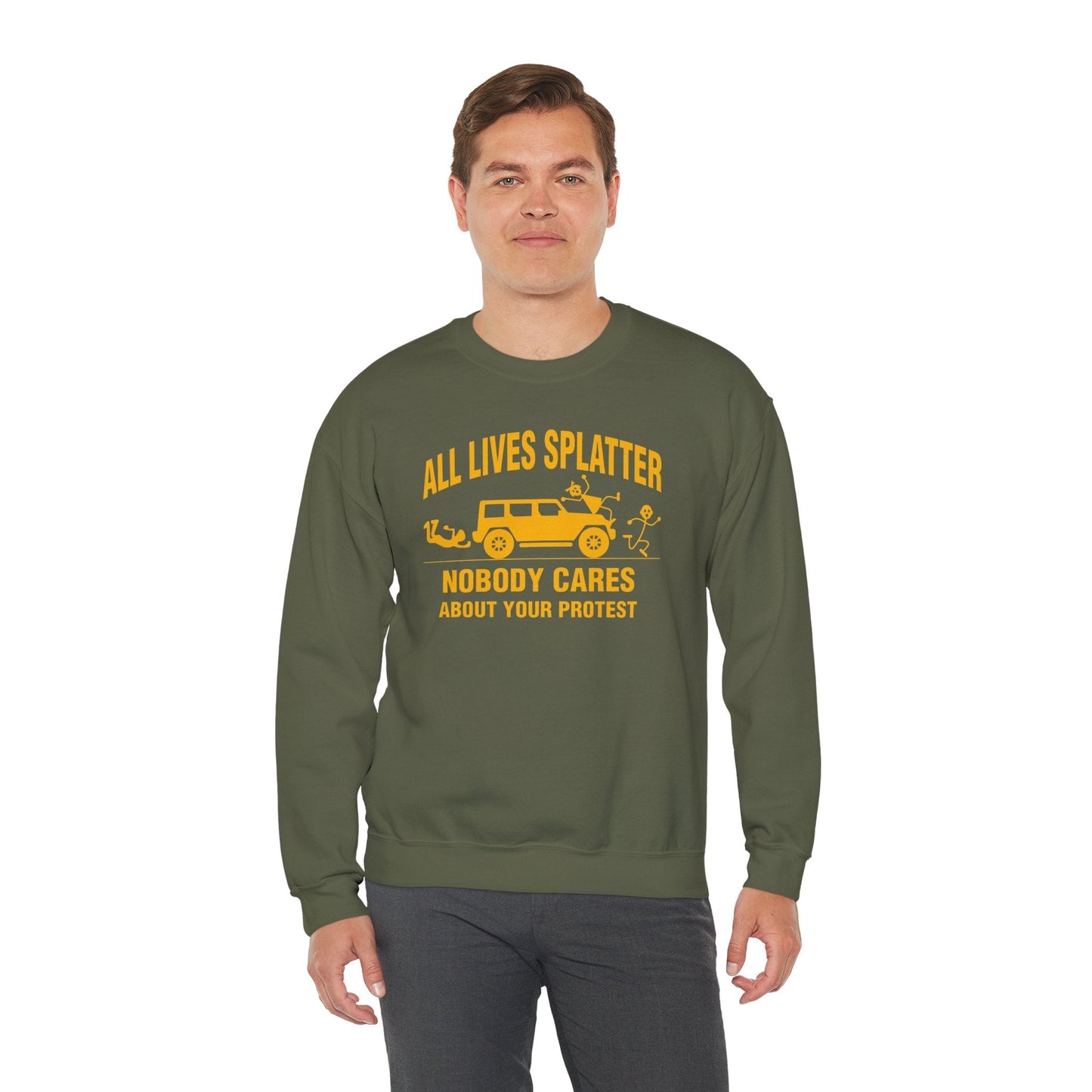 All Lives Splatter Crewneck Sweatshirt The Devil's Pickle
