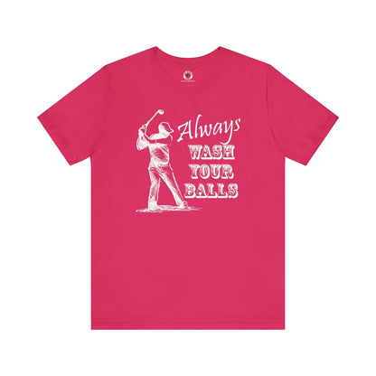 Always Wash Your Balls Golf T-shirt The Devil's Pickle