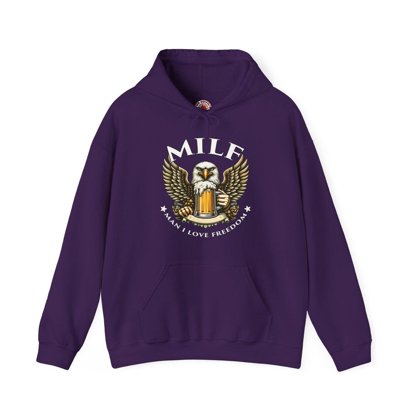 Man I Love Freedom Hooded Sweatshirt The Devil's Pickle