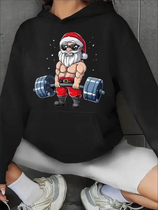 Women’s Santa Claus Christmas Hoodie FitiqueFit