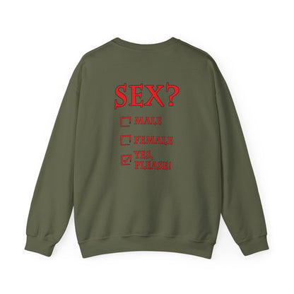 Sex? Yes, Please Crewneck Sweatshirt The Devil's Pickle
