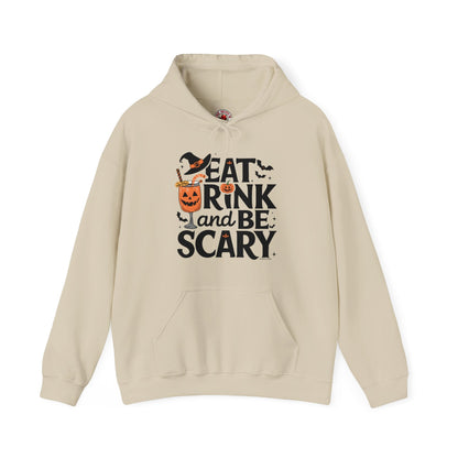 Eat Drink and Be Scary Hooded Sweatshirt The Devil's Pickle