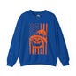 Pumpkin American Flag Crewneck Sweatshirt The Devil's Pickle