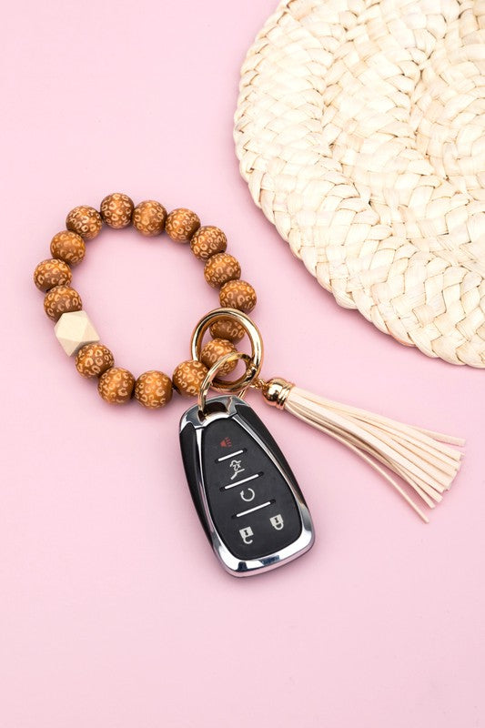 Leopard Beaded Key Ring Shop Style & More | Fresh Looks, Everyday Deals & Free Shipping