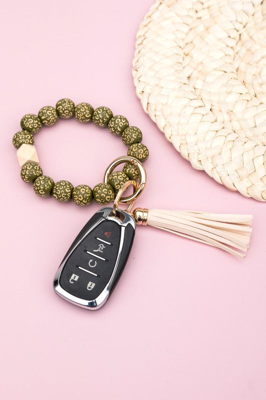 Leopard Beaded Key Ring Shop Style & More | Fresh Looks, Everyday Deals & Free Shipping