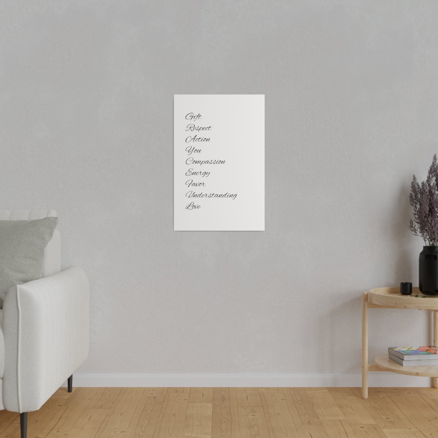Matte Canvas, Stretched, 0.75" Grayceful LLC