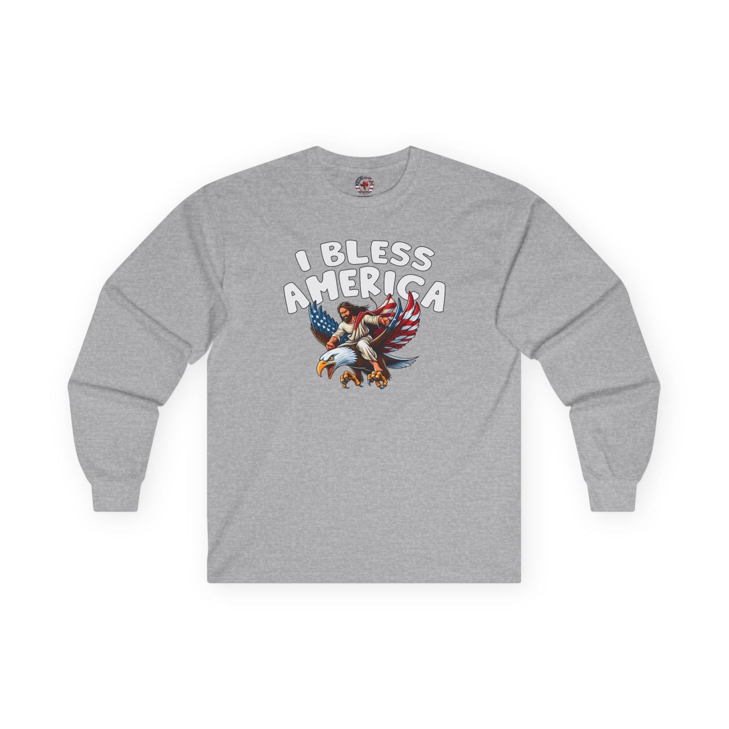 I Bless America Long Sleeve Tee The Devil's Pickle