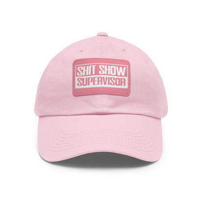 Shit Show Supervisor Hat with Leather Patch The Devil's Pickle