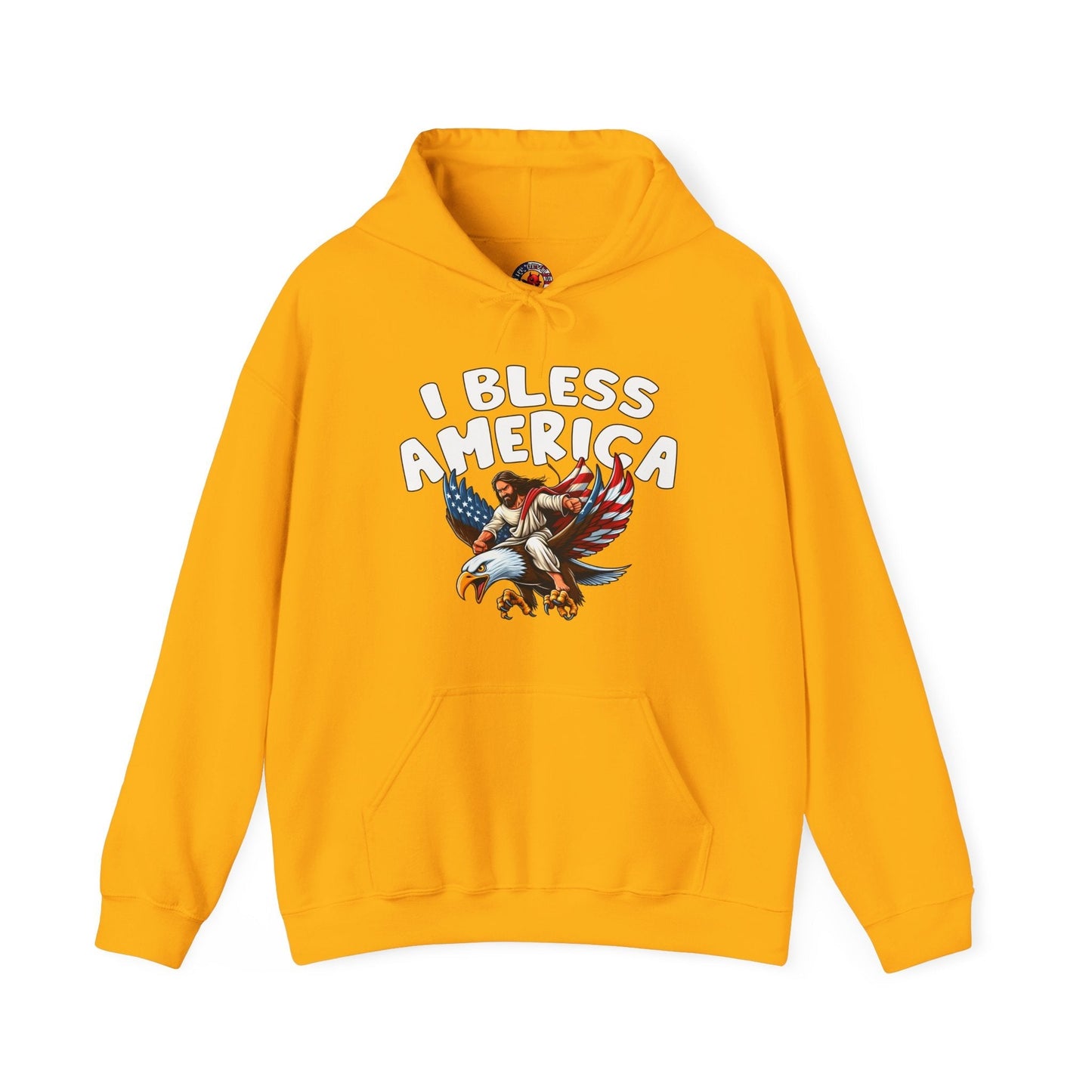 I Bless America Hooded Sweatshirt The Devil's Pickle