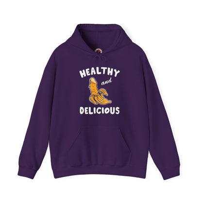 Healthy and Delicious Hooded Sweatshirt The Devil's Pickle