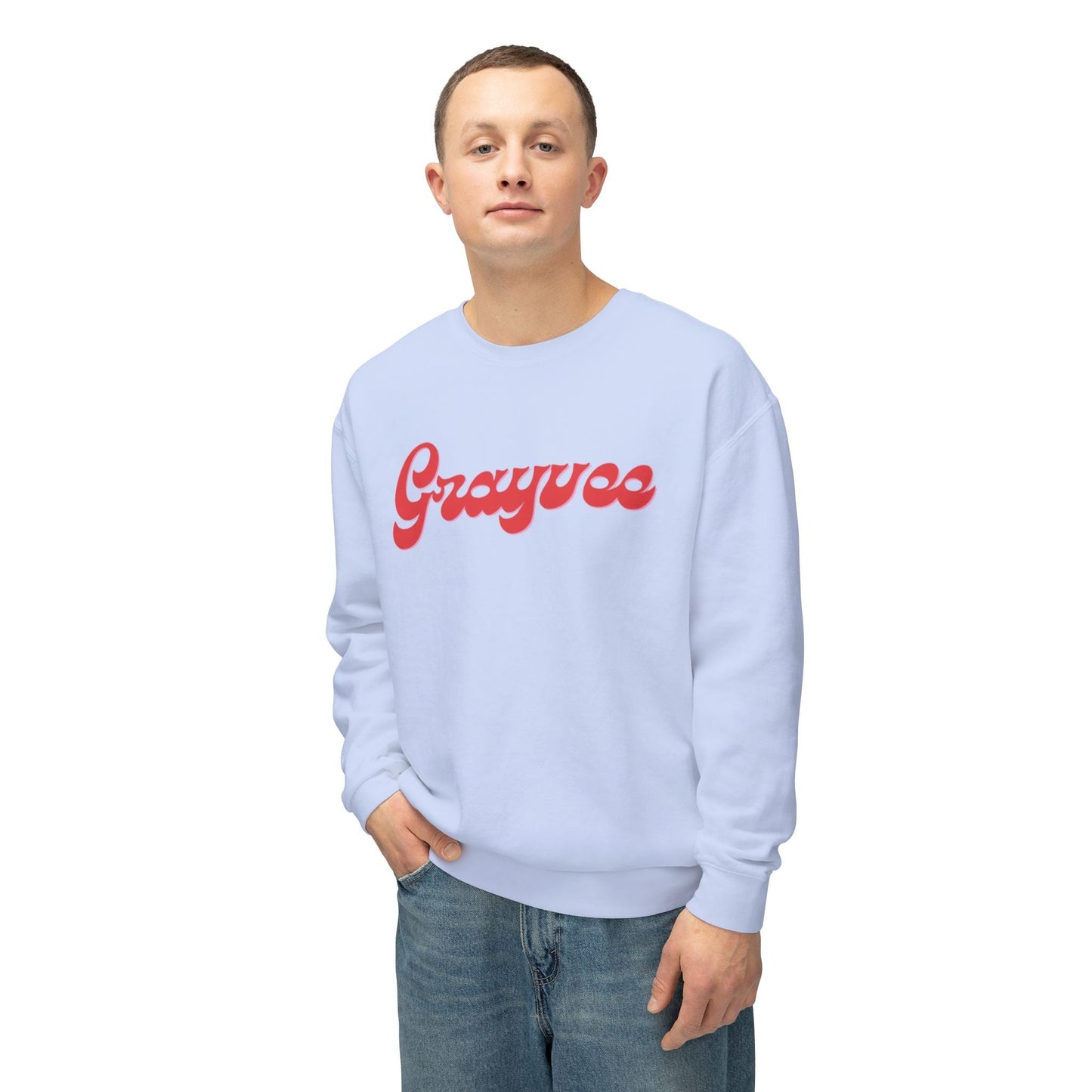 Unisex Lightweight Crewneck Sweatshirt "Grayvee" Grayceful LLC