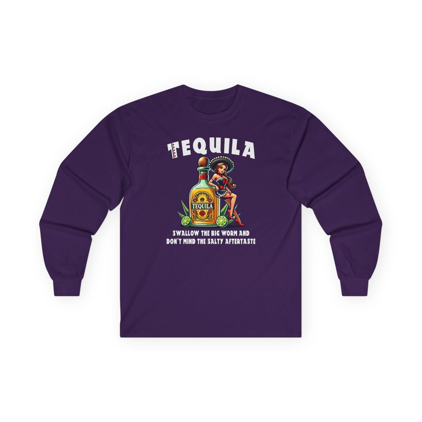 Tequila Swallow The Big Worm Long Sleeve Tee The Devil's Pickle
