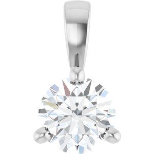 Sterling Silver 1/4 CT Lab-Grown Diamond Pendant Ethereal Legacy Boutiques
