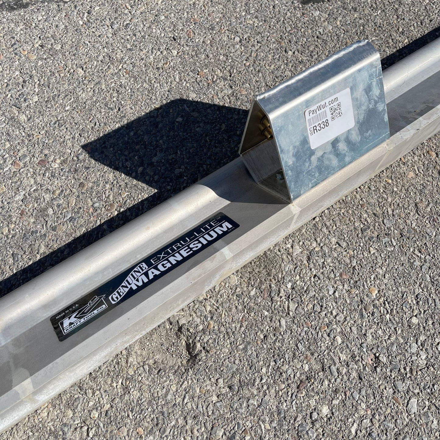 KRAFT TOOL CO. Extru-Lite Magnesium Paver 123.5” handle 144” x 4.5” screed CC291 PayWut
