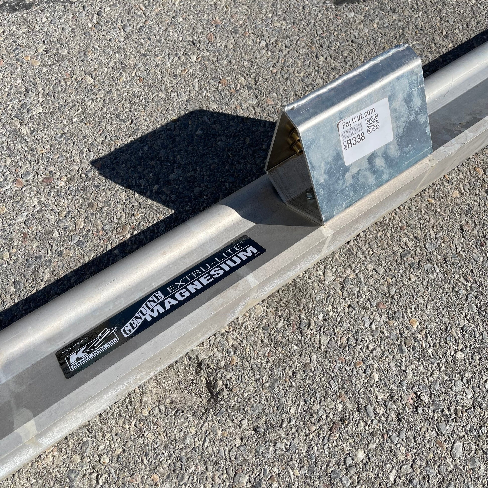 KRAFT TOOL CO. Extru-Lite Magnesium Paver 123.5” handle 144” x 4.5” screed CC291 PayWut