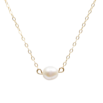 Simple Pearl Necklace Emily Anne Designs LLC