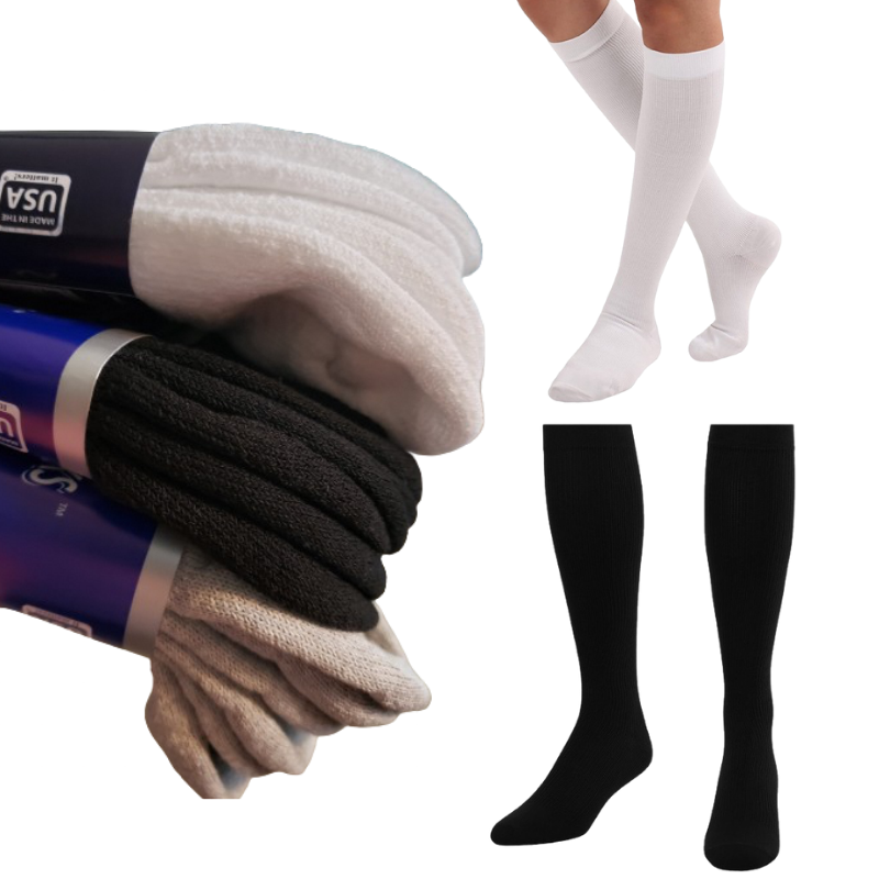 Women's Over The Calf Compression Stocking Socks (1 Pair) DSC