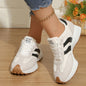 Round Toe Lace Up Sneakers New Era Fashion LLc