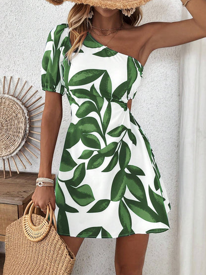 Women’s Puff Sleeve Summer Dress – Vacation & Beach Outfit FitiqueFit