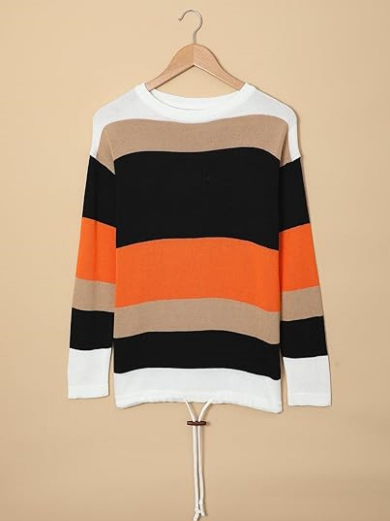 Women’s Striped Color Block Hoodie FitiqueFit