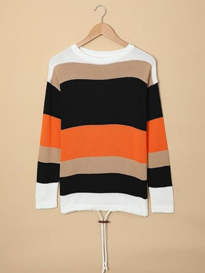 Women’s Striped Color Block Hoodie FitiqueFit