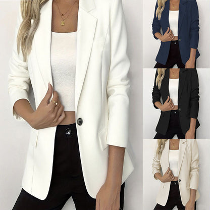 Long-Sleeve Single-Button Jacket – 4 Colors, S–3XL FitiqueFit