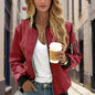 Minimalist Color-Block Stand-Collar Zip Jacket FitiqueFit
