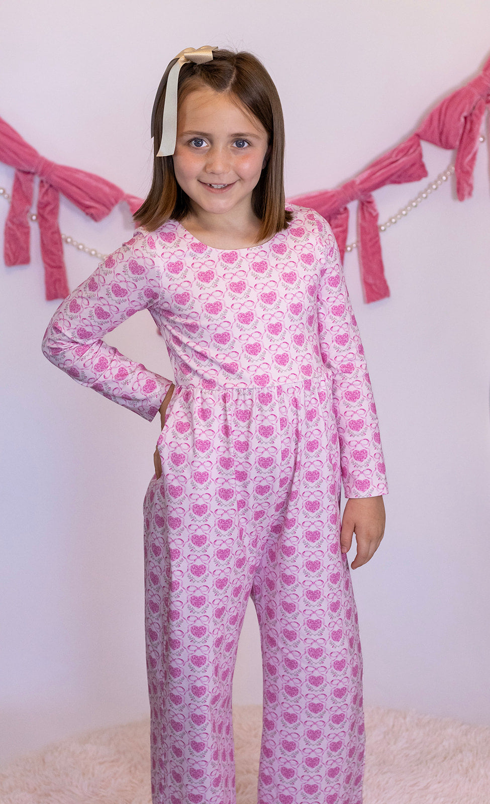 Caroline Leggy Romper - Rosie Hearts and Ribbons Always In Bloom Clothing Co