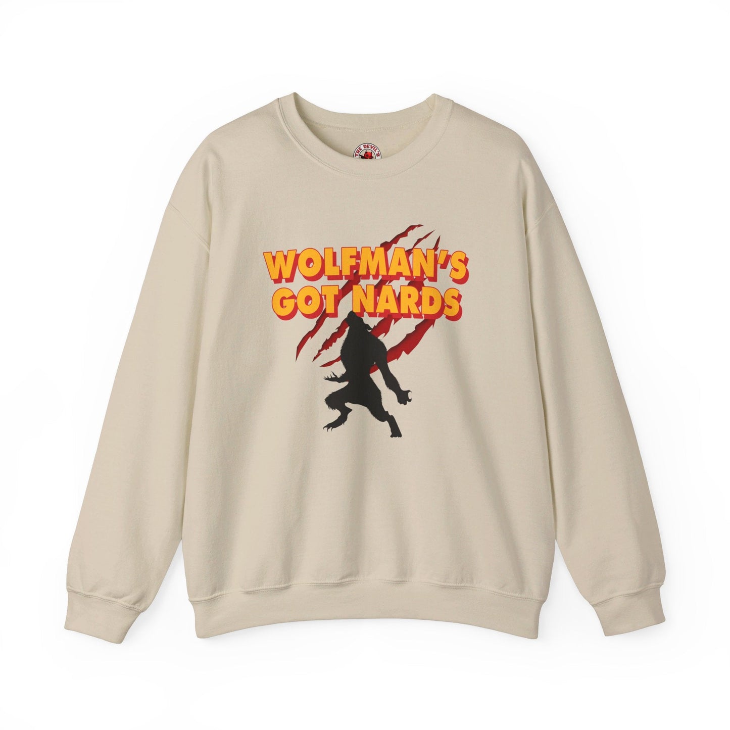 Wolfman's Got Nards Crewneck Sweatshirt The Devil's Pickle