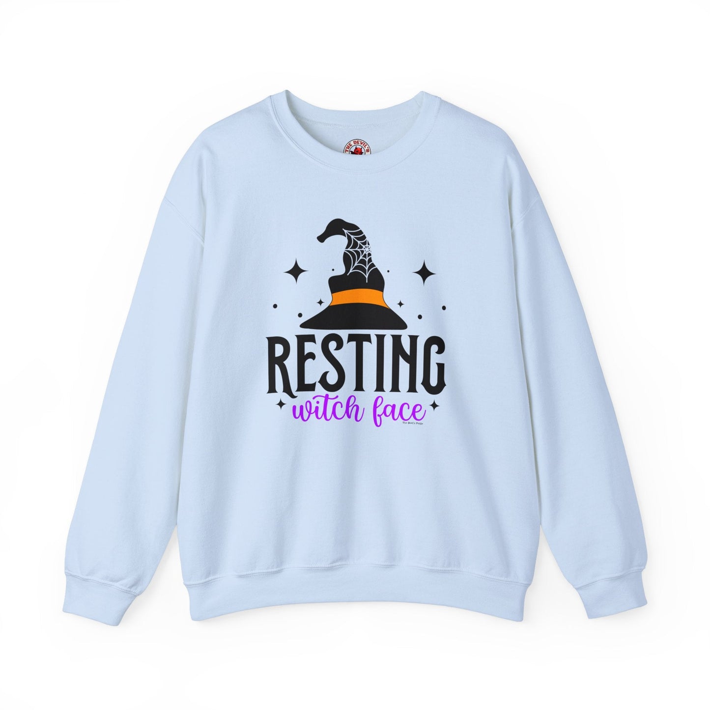 Resting Witch Face Crewneck Sweatshirt The Devil's Pickle