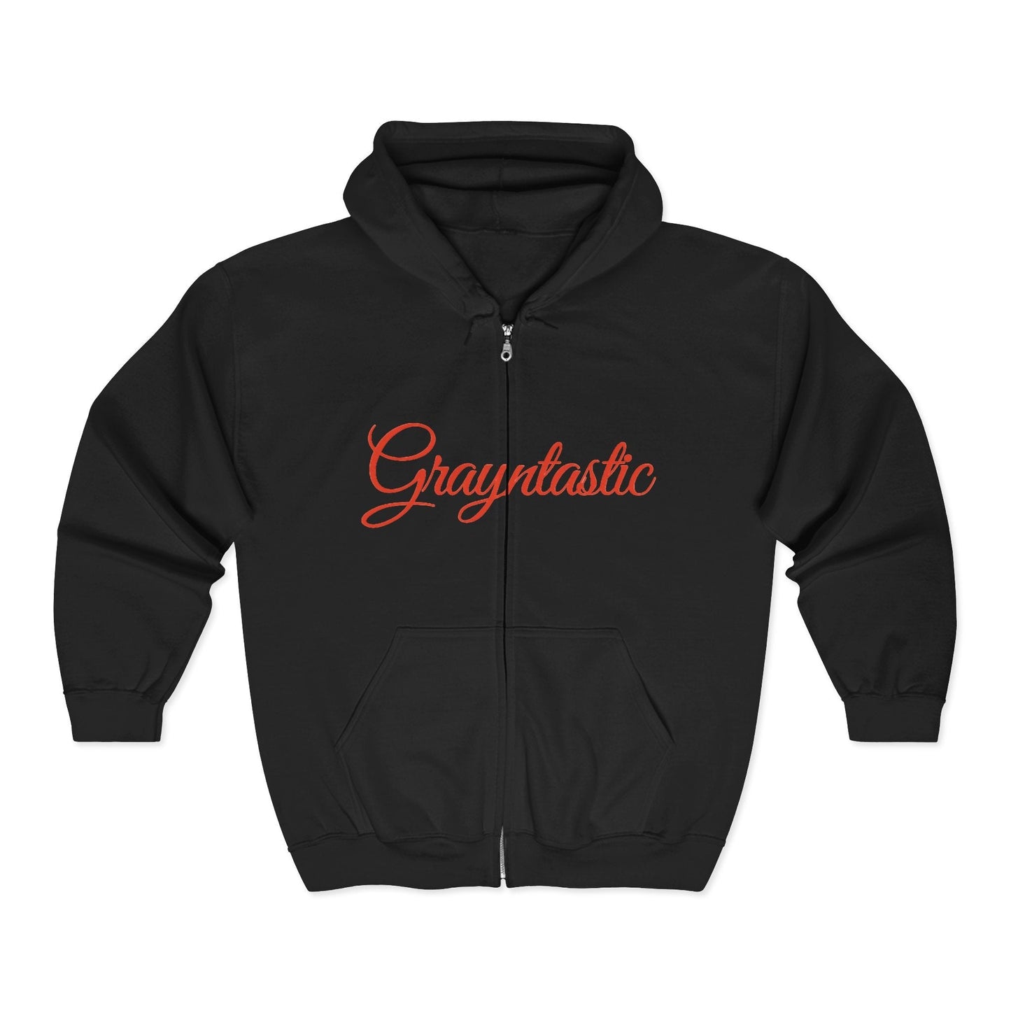 Grayntastic Zip Hoodie for Trendsetters, Cozy Unisex Sweatshirt, Holiday Gift, Casual Wear, Comfortable Layering Piece Grayceful LLC