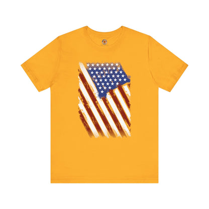 Distressed American Flag T-Shirt The Devil's Pickle