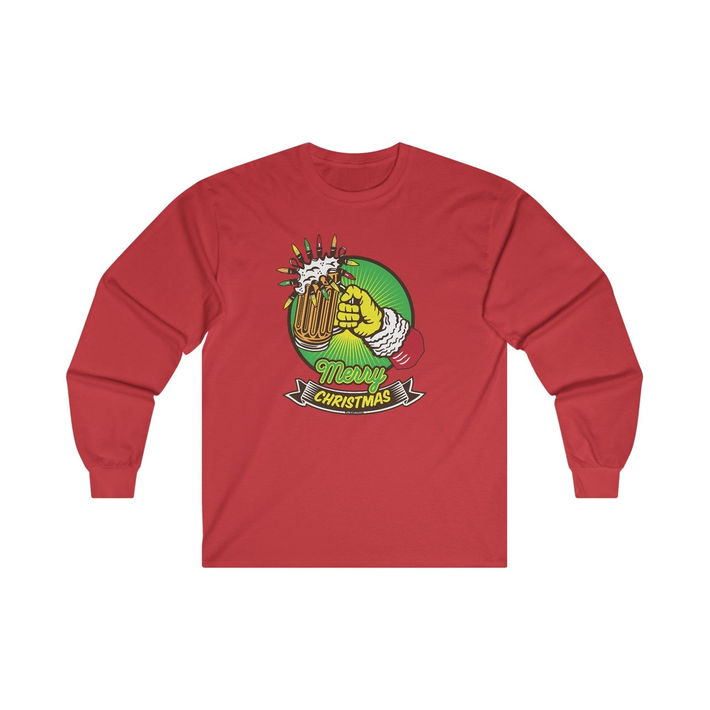 Merry Christmas Beer Long Sleeve Tee The Devil's Pickle