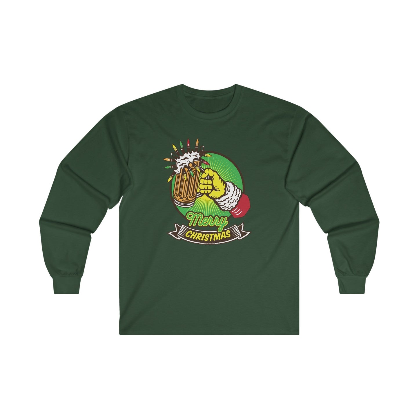 Merry Christmas Beer Long Sleeve Tee The Devil's Pickle