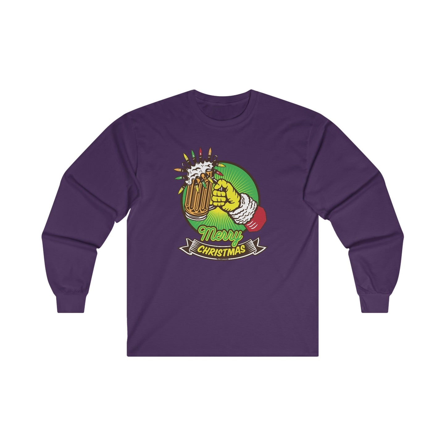 Merry Christmas Beer Long Sleeve Tee The Devil's Pickle