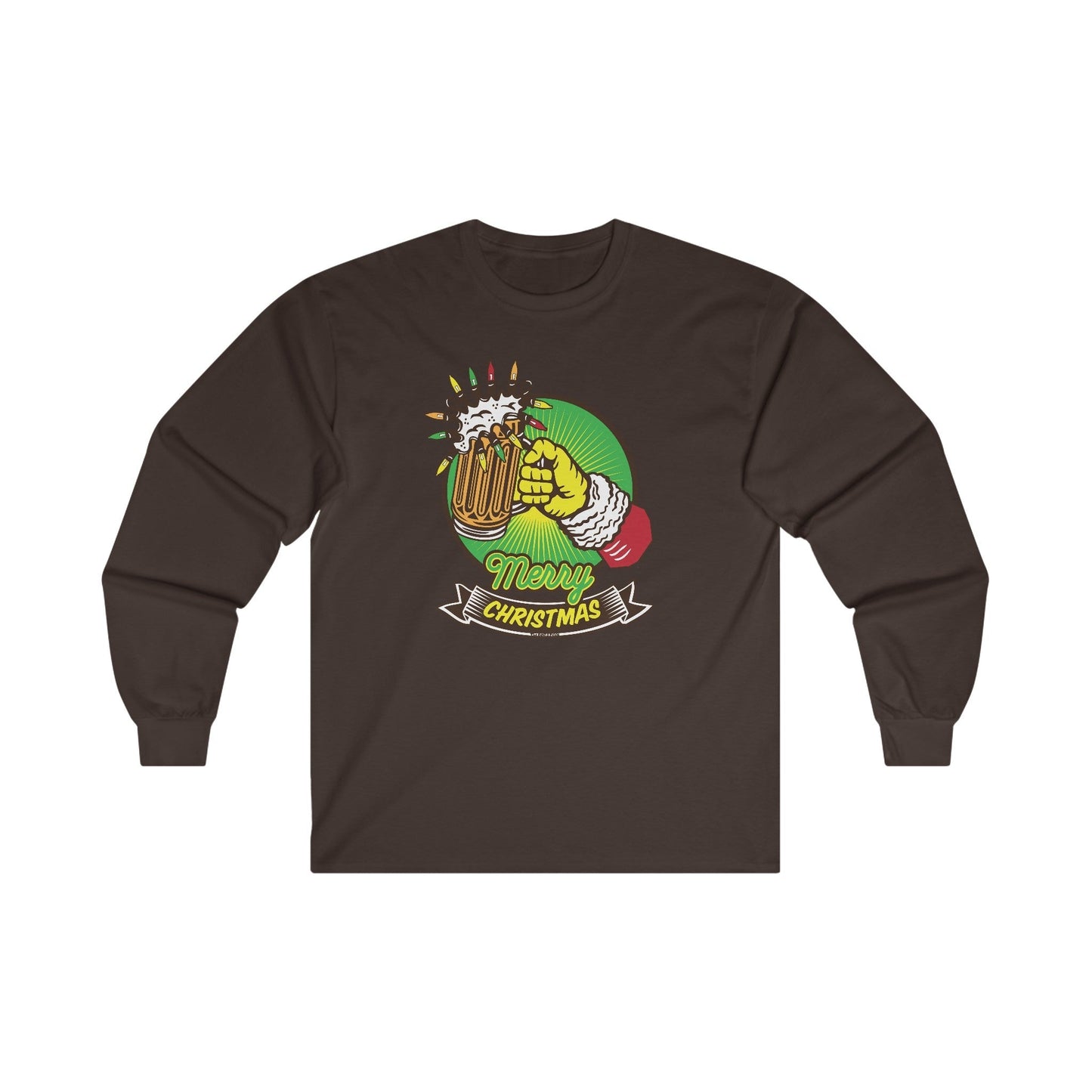 Merry Christmas Beer Long Sleeve Tee The Devil's Pickle