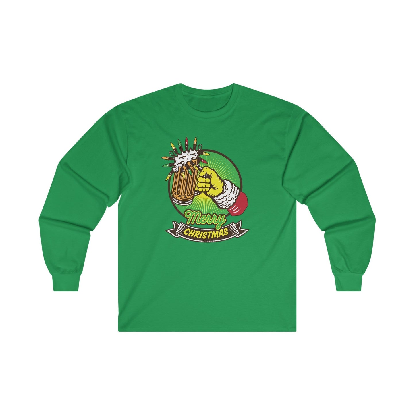 Merry Christmas Beer Long Sleeve Tee The Devil's Pickle