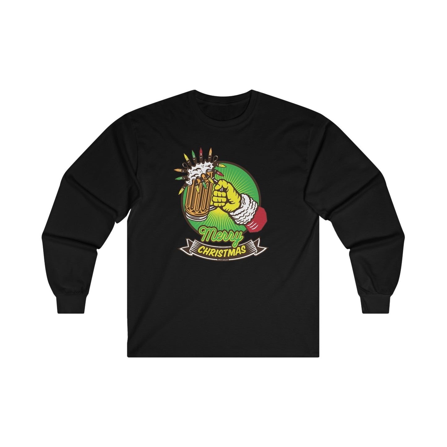 Merry Christmas Beer Long Sleeve Tee The Devil's Pickle
