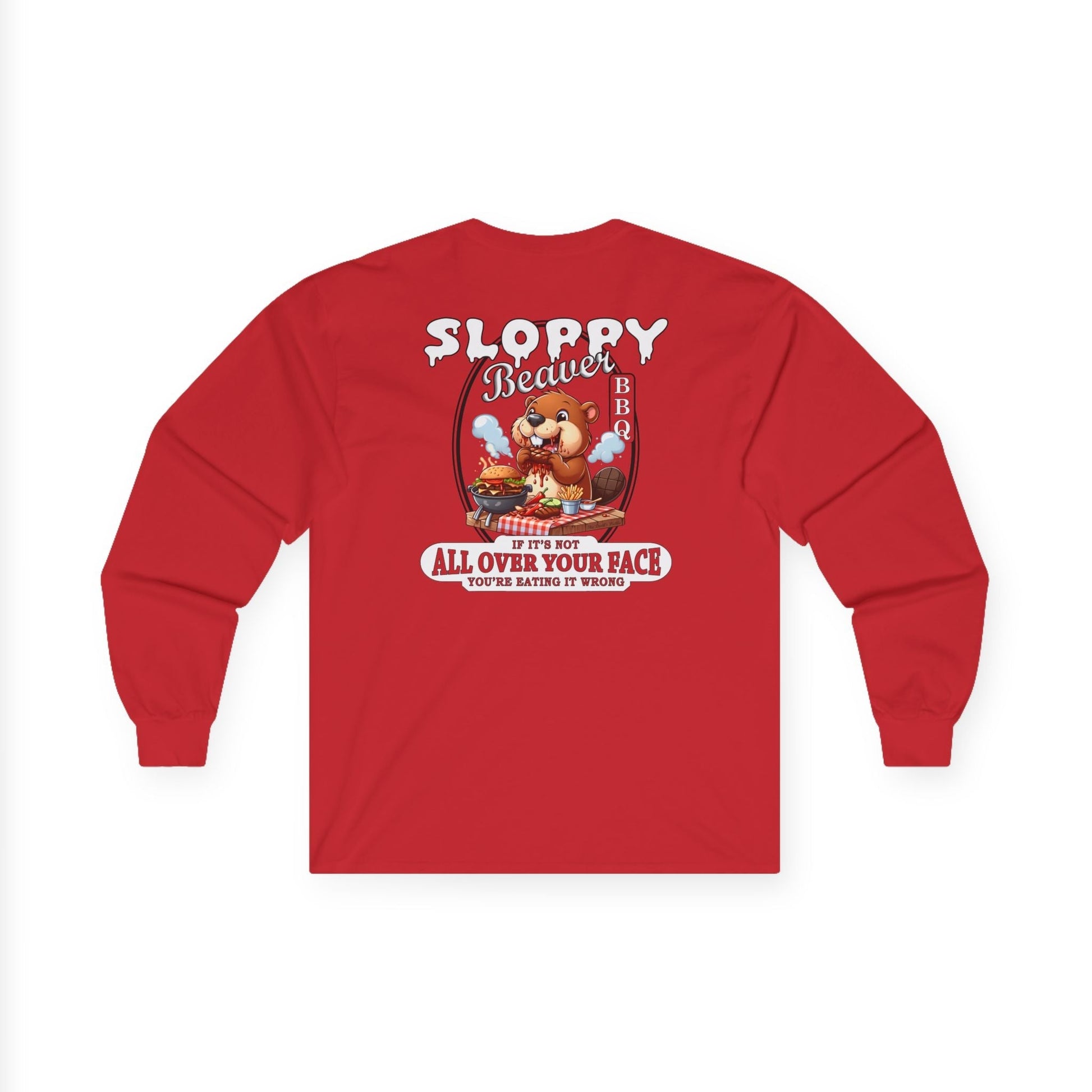 Sloppy Beaver BBQ Back Long Sleeve Tee The Devil's Pickle