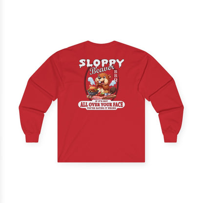 Sloppy Beaver BBQ Back Long Sleeve Tee The Devil's Pickle