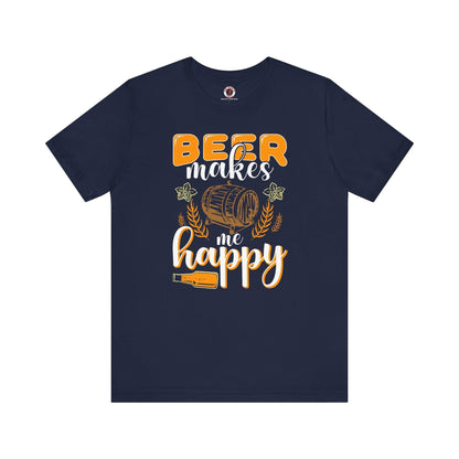 Beer Makes Me Happy T-Shirt The Devil's Pickle
