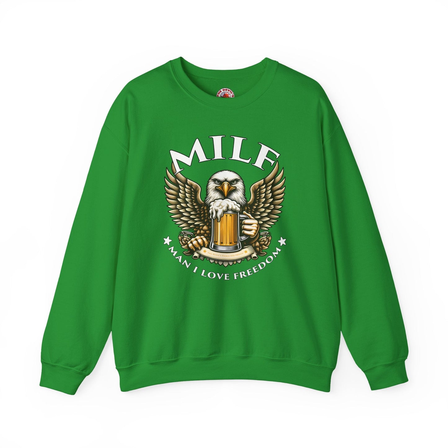 Man I Love Freedom Crewneck Sweatshirt The Devil's Pickle
