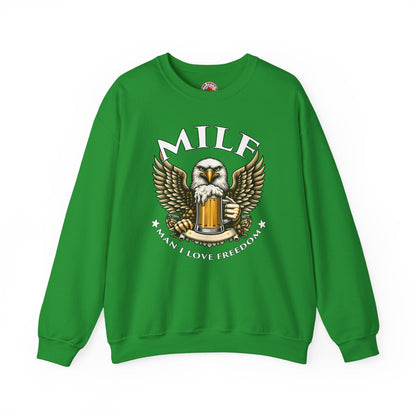 Man I Love Freedom Crewneck Sweatshirt The Devil's Pickle