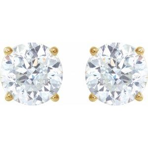 14K Yellow 3 CTW Lab-Grown Diamond Earrings Ethereal Legacy Boutiques