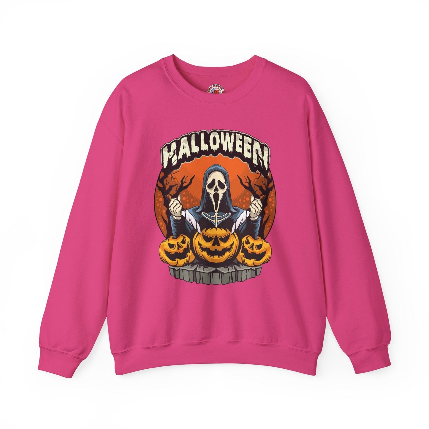 Screamer Killer Ghost Halloween Crewneck Sweatshirt The Devil's Pickle