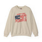 Raise It High American Flag Crewneck Sweatshirt The Devil's Pickle