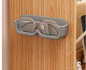 Glasses storage rack wall mounted non perforated decorative wall display sunglasses storage rack storage box