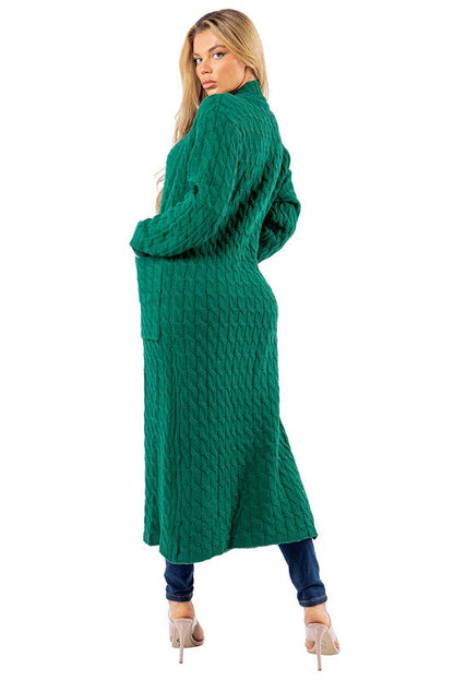 WOMEN FASHION LONG MAXI SWEATER CARDIGAN BY CLAUDE