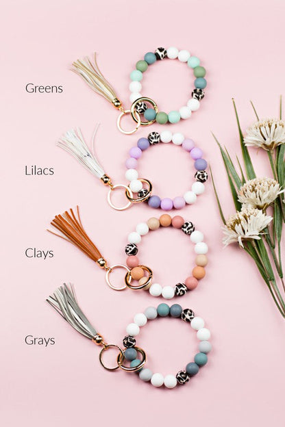 Silicone Monochromatic Key Ring Bracelet Shop Style & More | Fresh Looks, Everyday Deals & Free Shipping